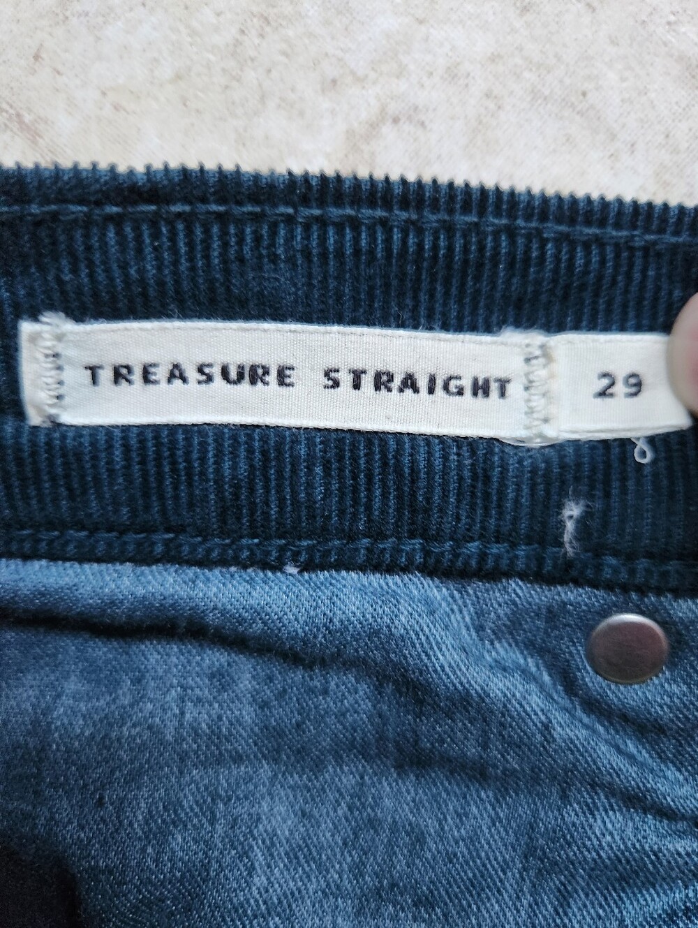 Twin Doves Emerson Fry Treasure Straight Corduroy Pants 29 Green - Picture 3 of 15